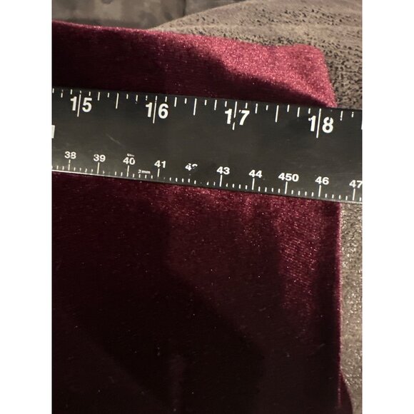 First Issue Women’s XL Burgundy Velour Midi Skirt Soft Luxe Fall Winter Chic y2k - Picture 4 of 6